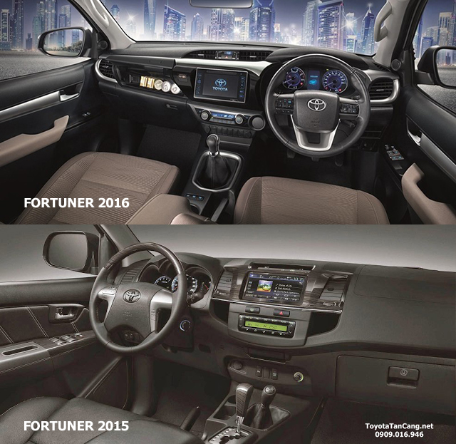 fortuner 2016 fortuner 2015 noithat - Toyota Fortuner 2018 có điểm gì thay đổi so với thế hệ trước?
