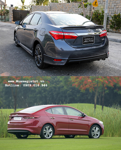 so sanh toyota altis hyundai elantra 2016 2 - So sánh Toyota Corolla Altis 2018 và Hyundai Elantra 2018 : Xe Nhật đối đầu xe Hàn