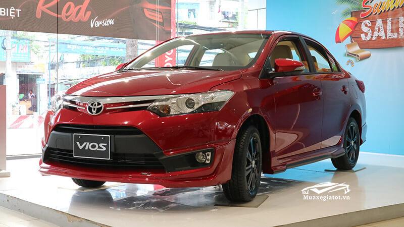 toyota vios 2018 mau do muaxegiatot vn 9 - Trong tay 600 triệu đồng nên mua xe Vios, Mazda3 hay Kia K3?