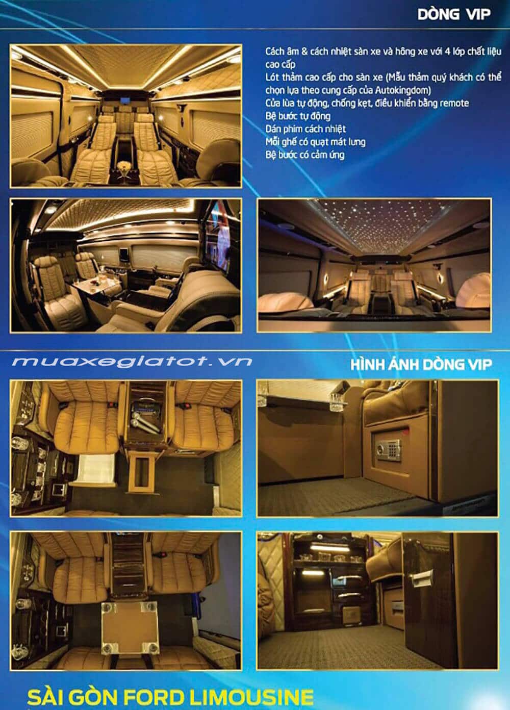 catalogue xe ford transit limousine muaxegiatot vn 4 - [Catalogue] Giới thiệu Ford Transit Limousine 10 chỗ chính hãng