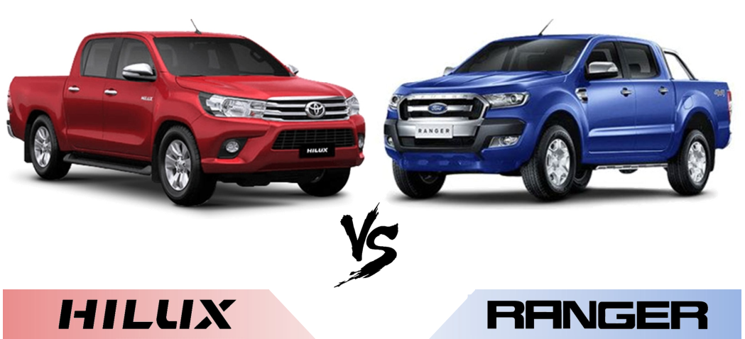 ford ranger vs hilux 2018 - So sánh Toyota Hilux 2.4E MT 4x2 và Ford Ranger XLS  2.2L MT 4x2