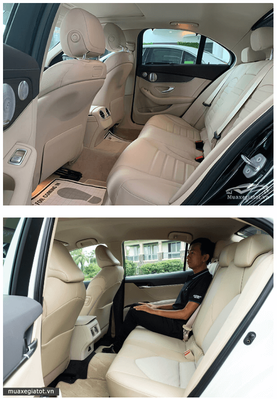 ghe sau c200 2019 va camry 25q 2019 muaxenhanh vn 10 - So sánh Toyota Camry 2.5Q với Mercedes C200