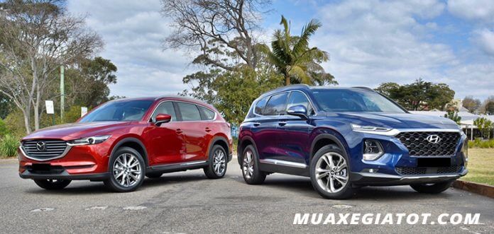 so sanh xe cx8 santafe 2020 muaxenhanh vn 1 - So sánh nhanh Mazda CX-8 và Hyundai Santafe